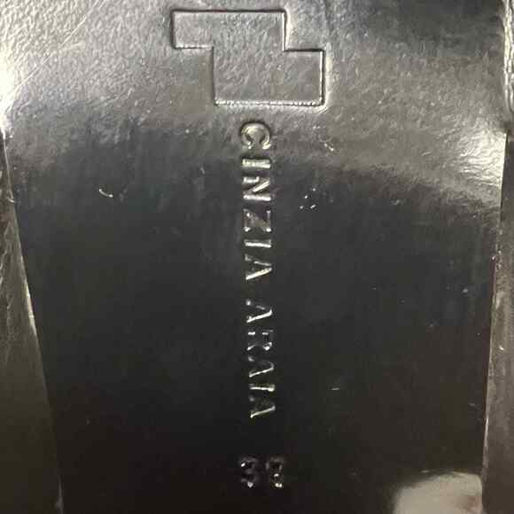 Cinzia Araia Black Slide Sandals Size 39 US 8.5 - Picture 8 of 8